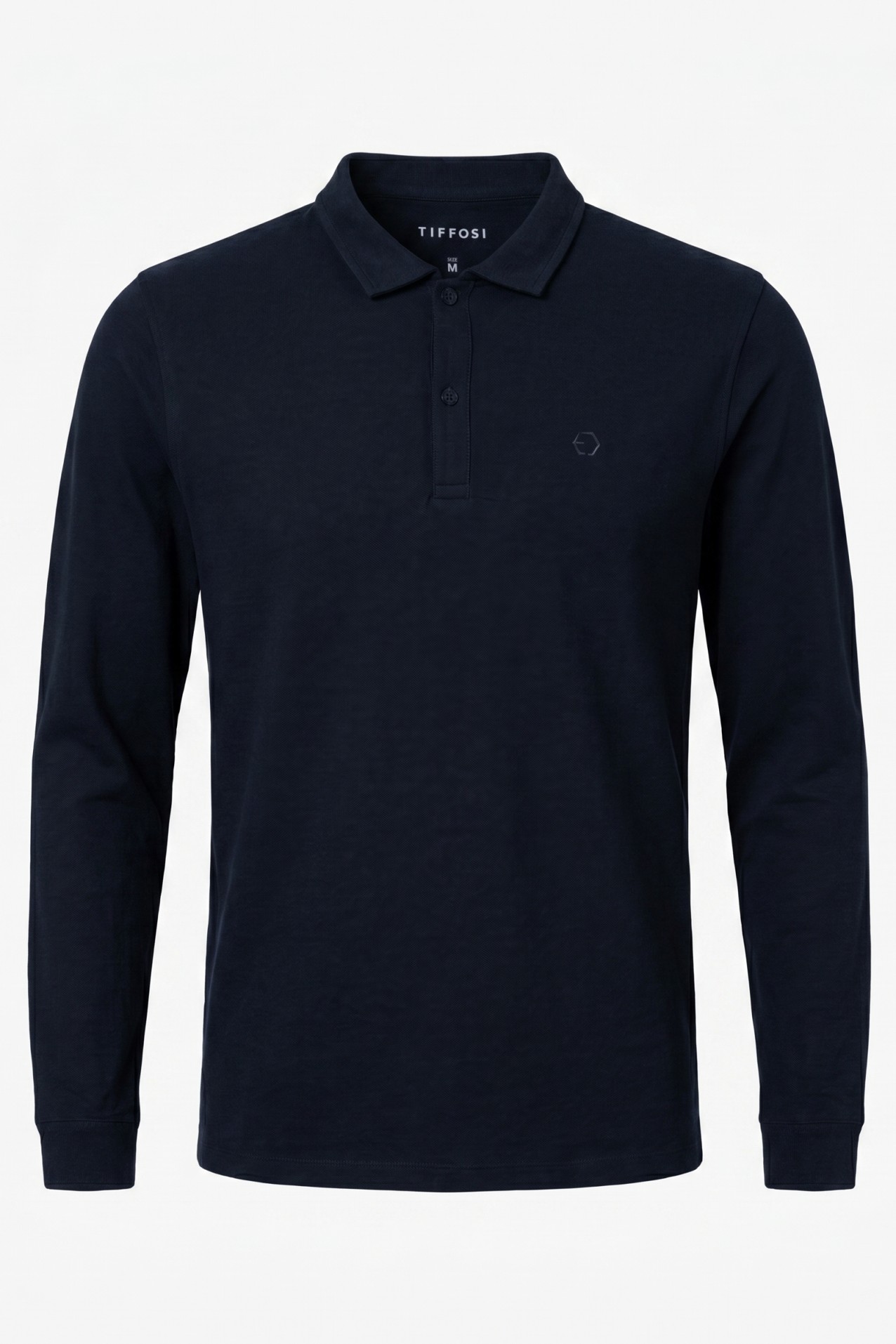 Long Sleeve Polo Blue