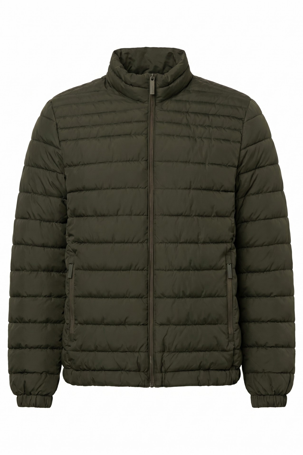 Chaqueta acolchada verde oscuro