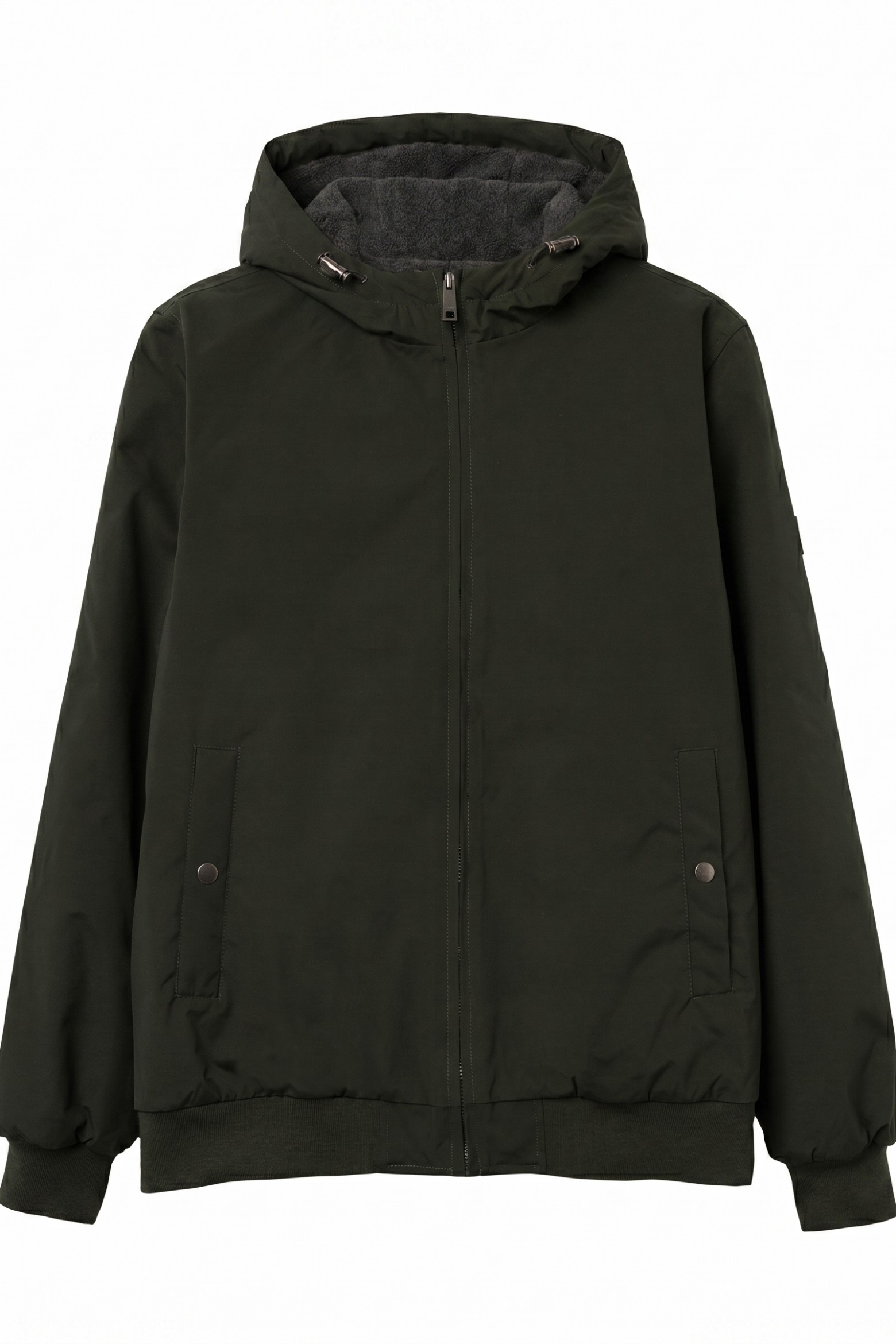 Dark Green Hooded Jacket