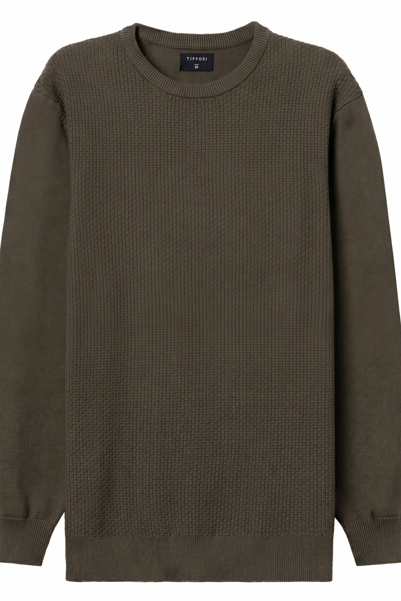 Brown Casual Knit Sweater