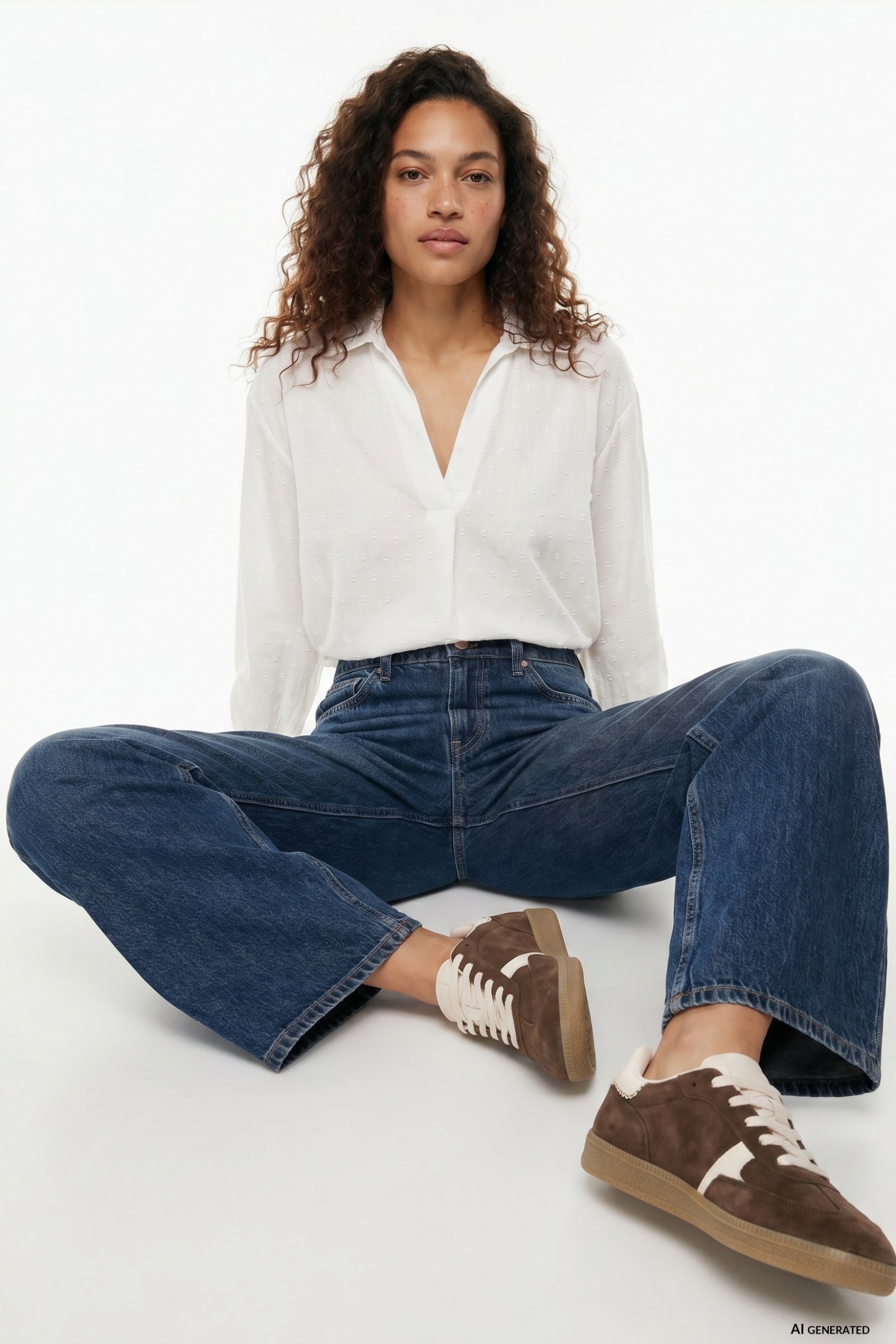 Long Sleeve Off-White Shirt
