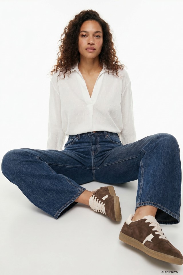 Long Sleeve Off-White Shirt