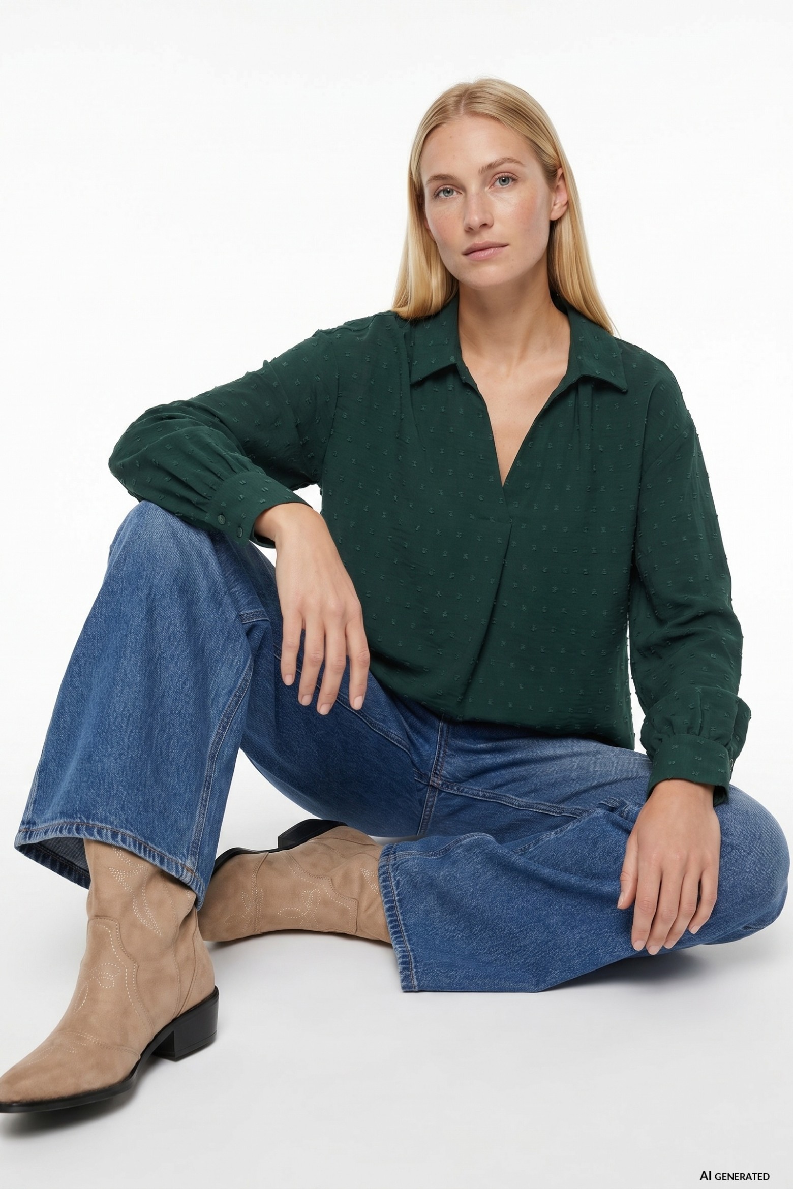 Long Sleeve Green Shirt