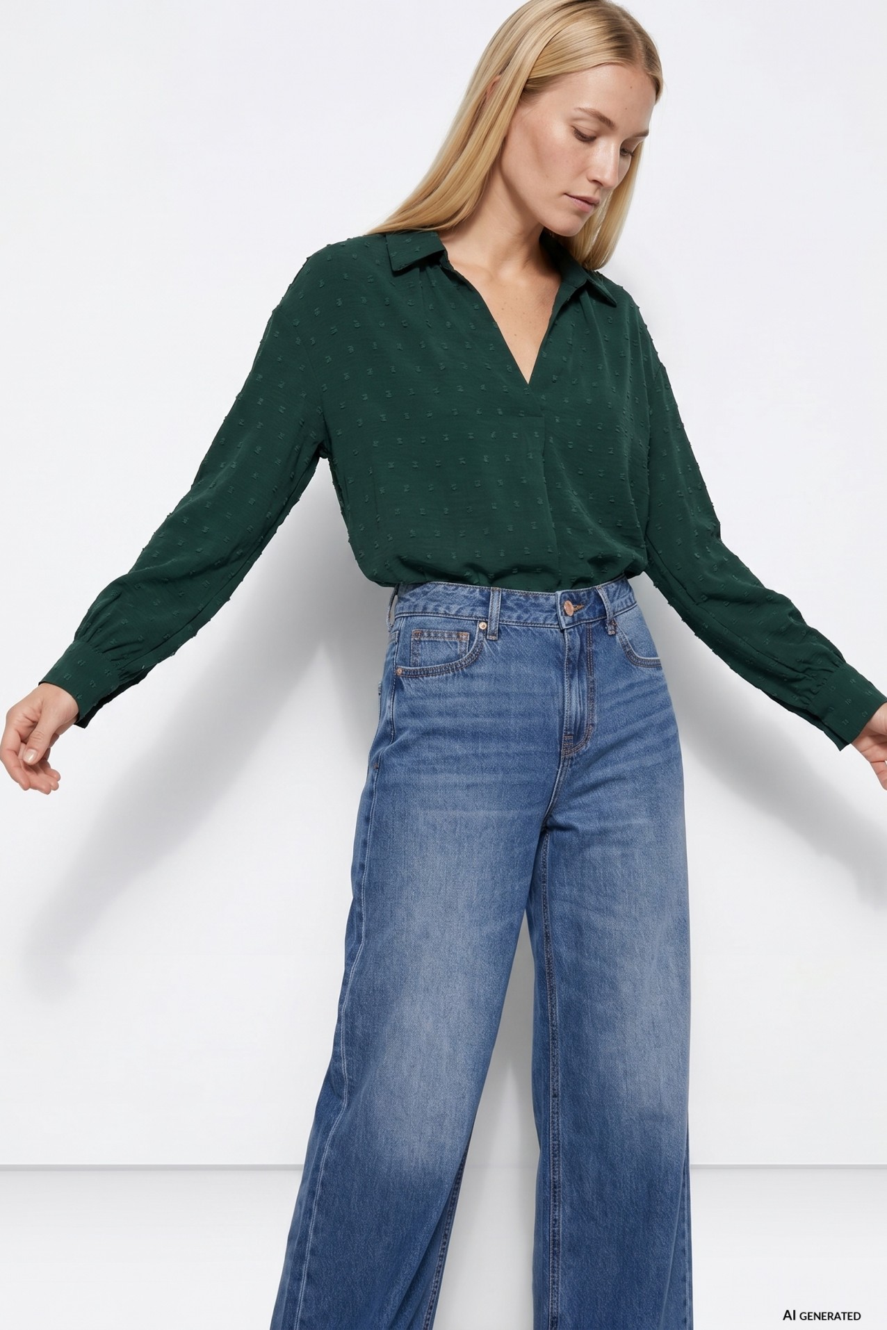 Long Sleeve Green Shirt