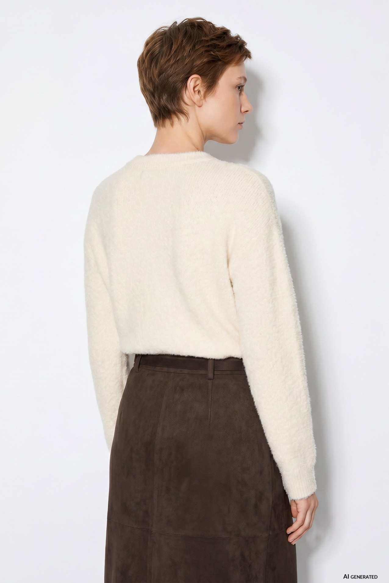 Off-white relaxed fit sweater