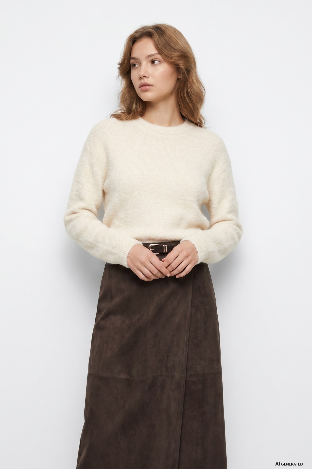 Off-white relaxed fit sweater
