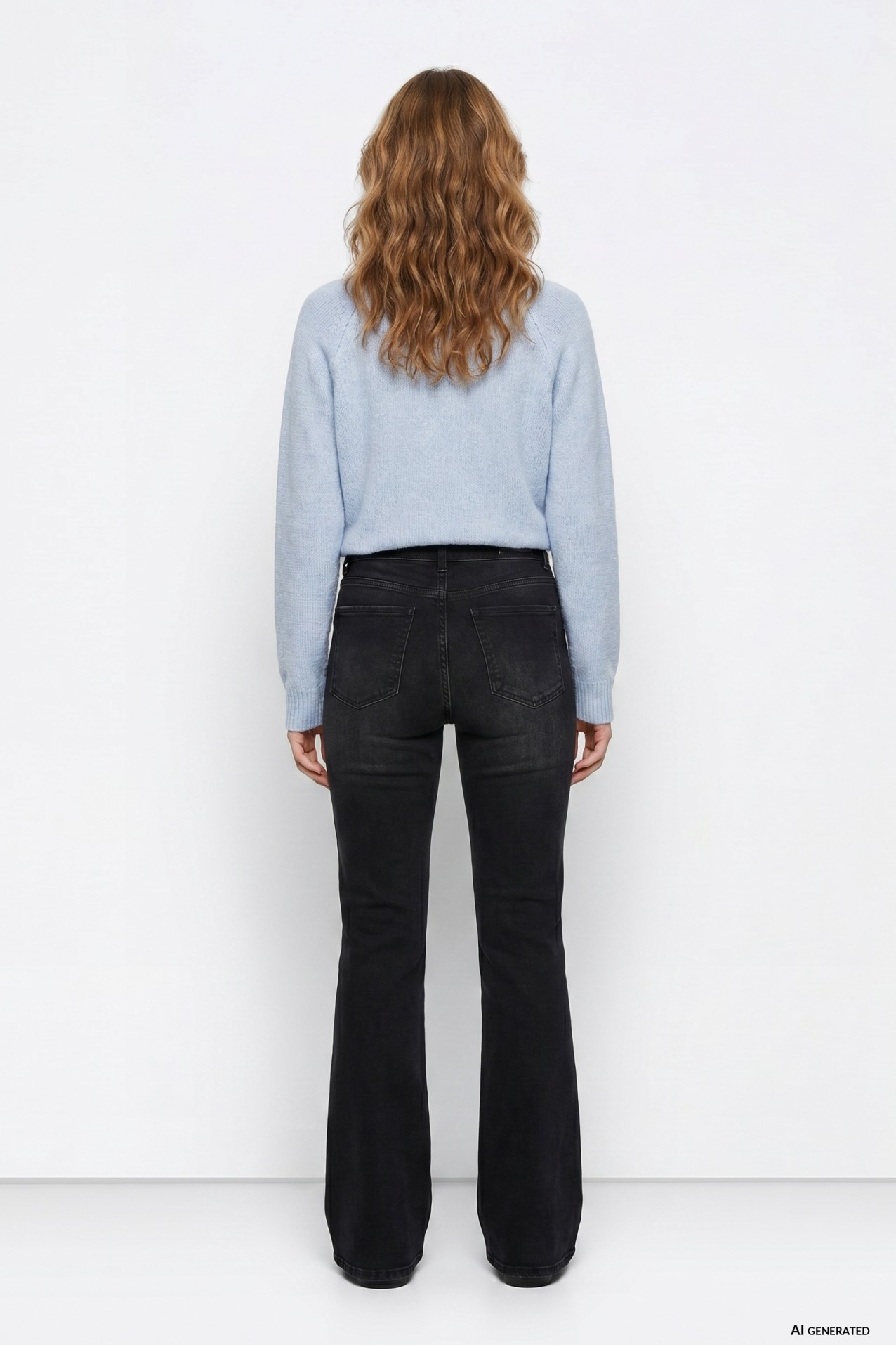 Camisola azul corte clássico