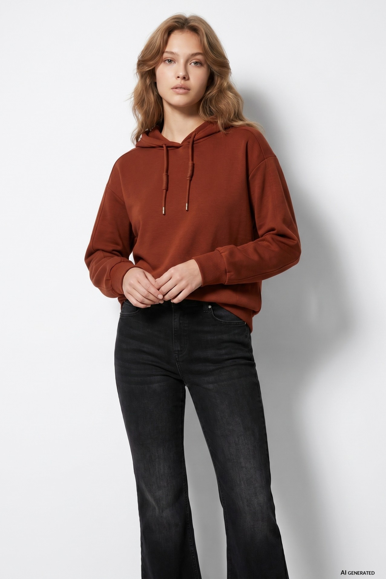 Sweatshirt laranja casual