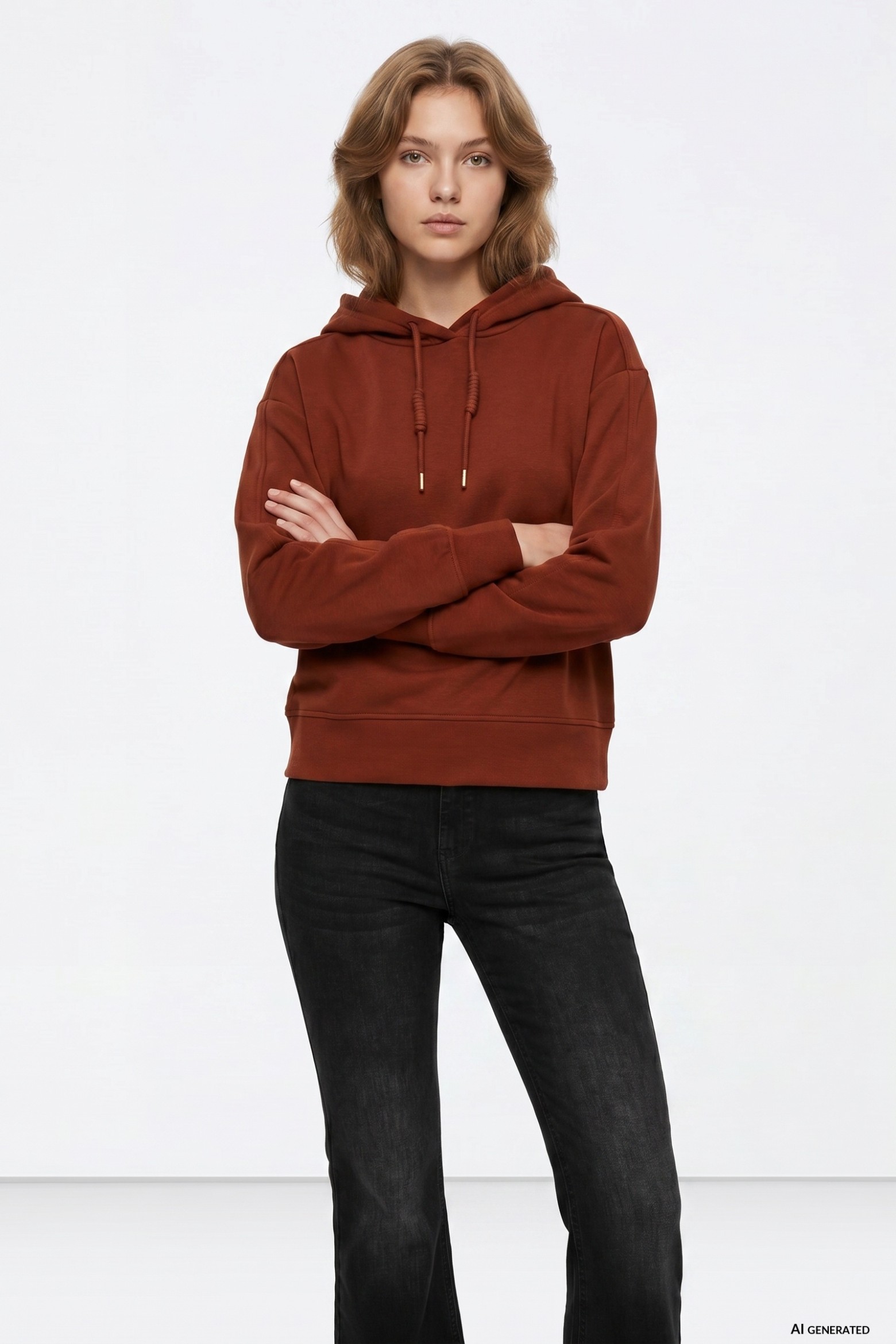 Sweatshirt laranja casual