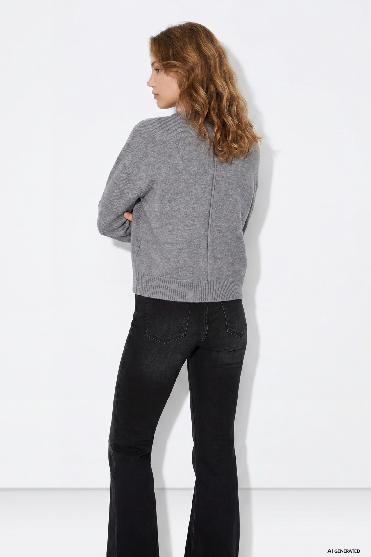 Grey Melange Sweater