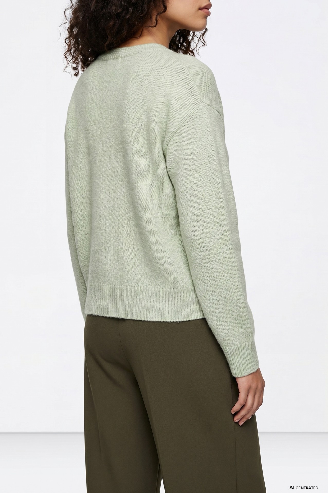 Light Green Chunky Cardigan