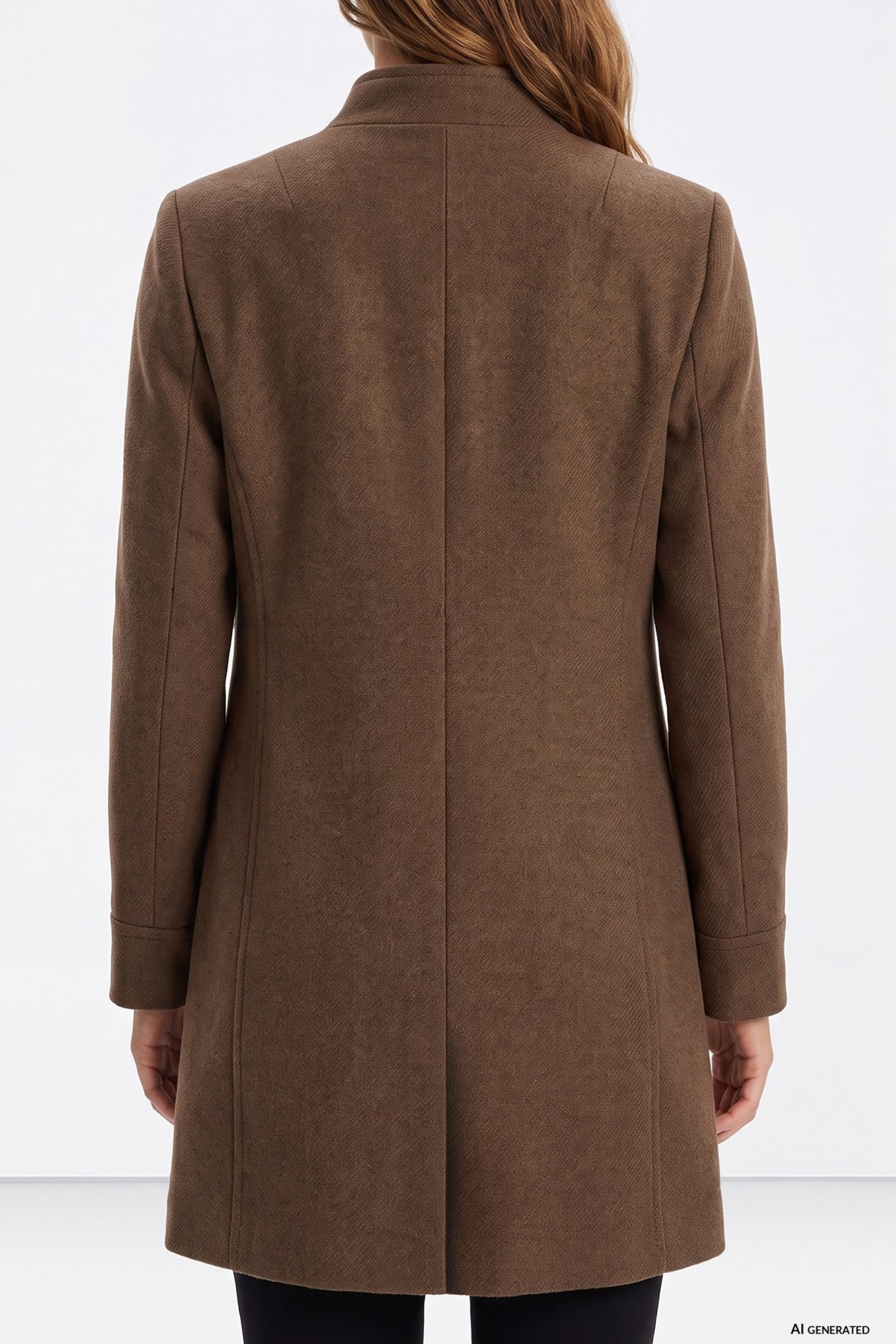 Longline Green Buttoned Coat
