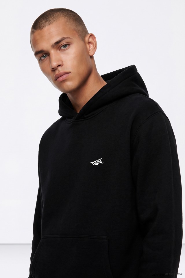 Black Basic Hoodie