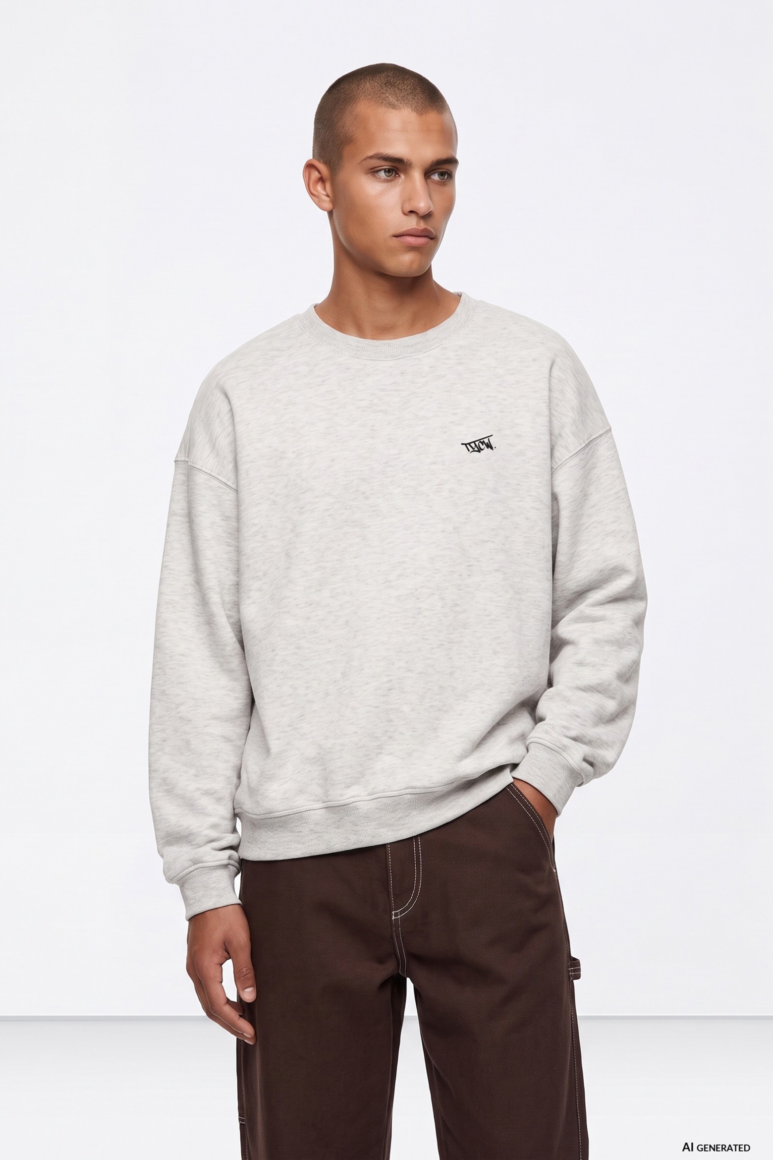 Grey Oversize Sweatshirt