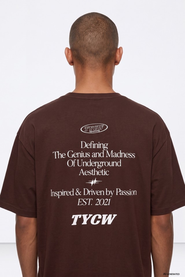Camiseta chocolate oversize Camiseta chocolate oversize