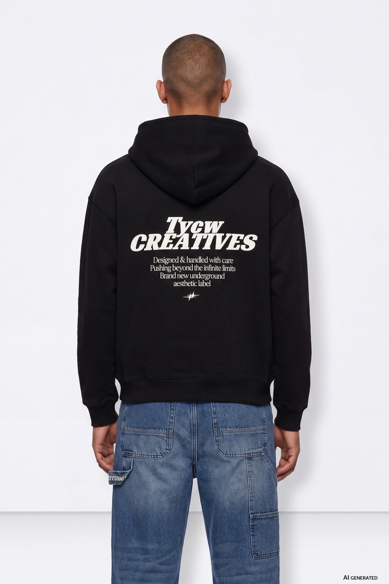 Black Hoodie With Print