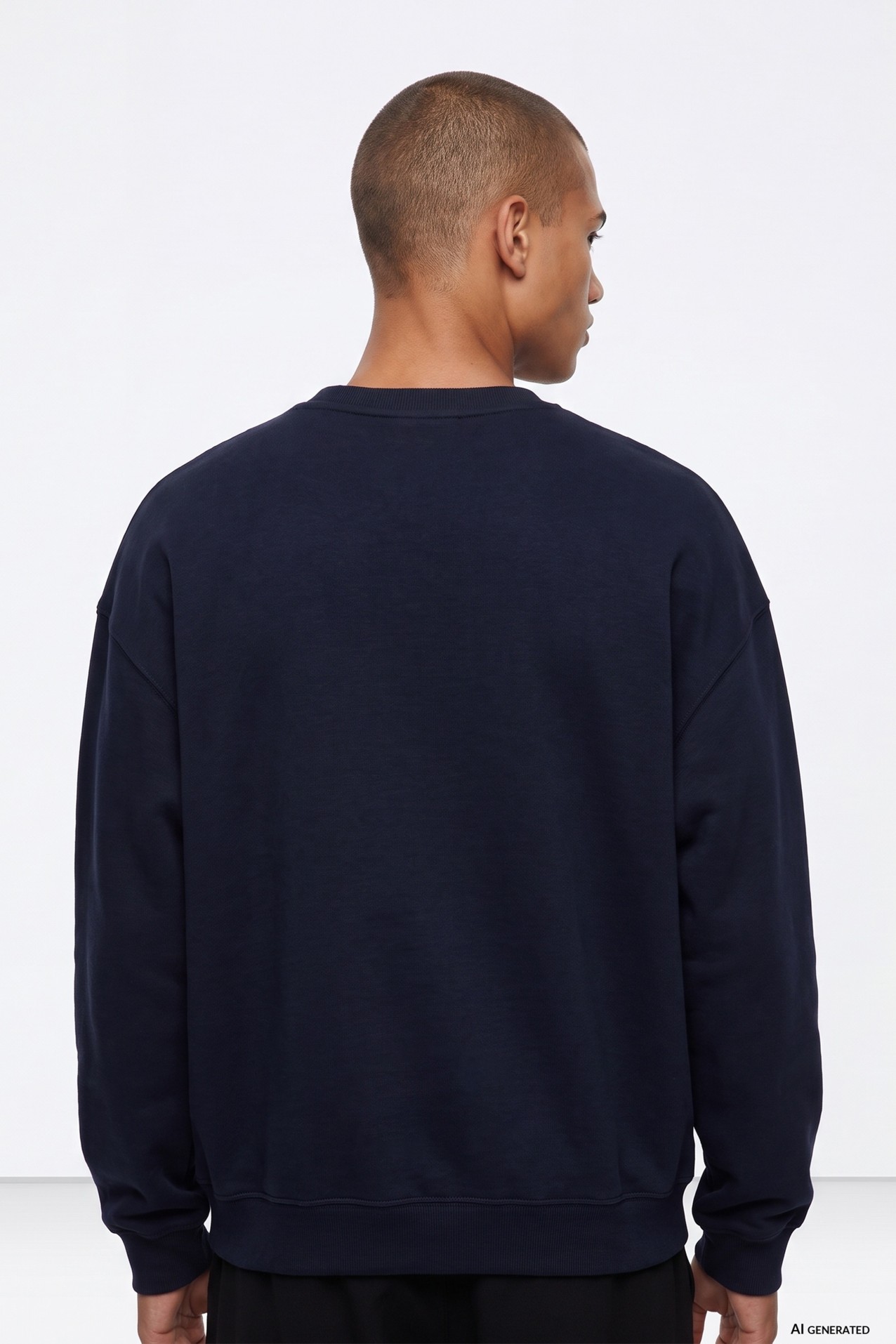 Sweatshirt azul escura simples