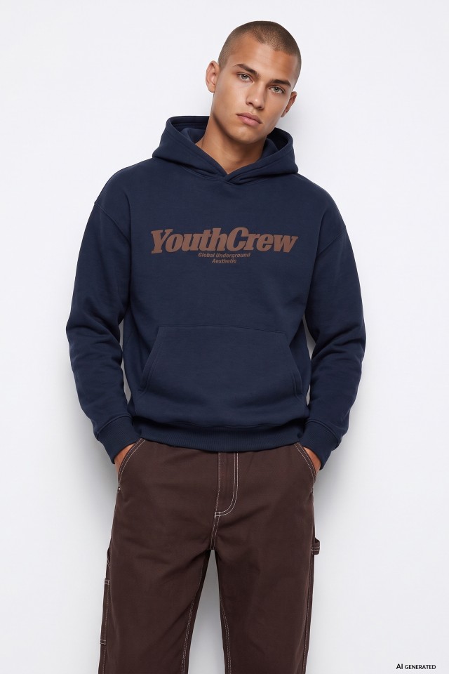 Navy Blue YouthCrew Hoodie