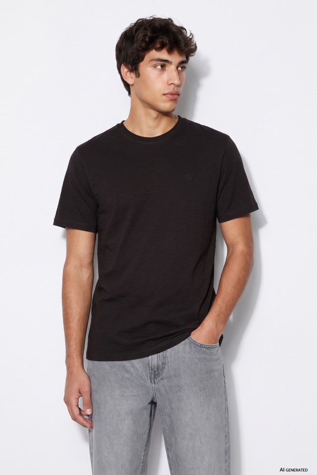 Dark Brown Short Sleeve Tee