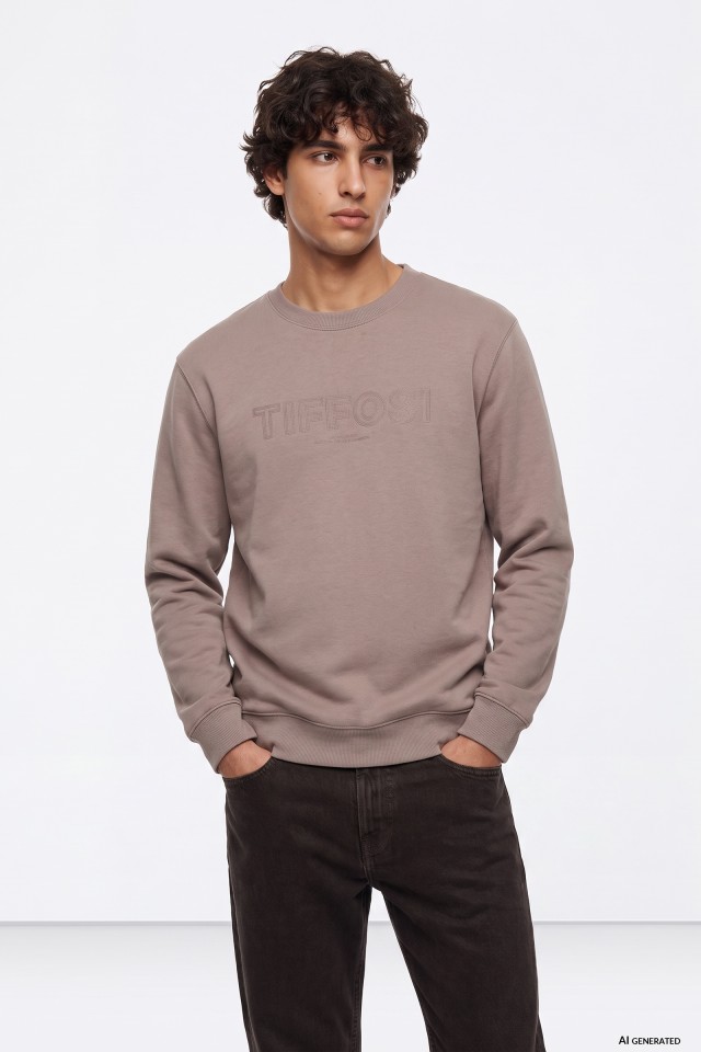 Beige Oversize Sweatshirt