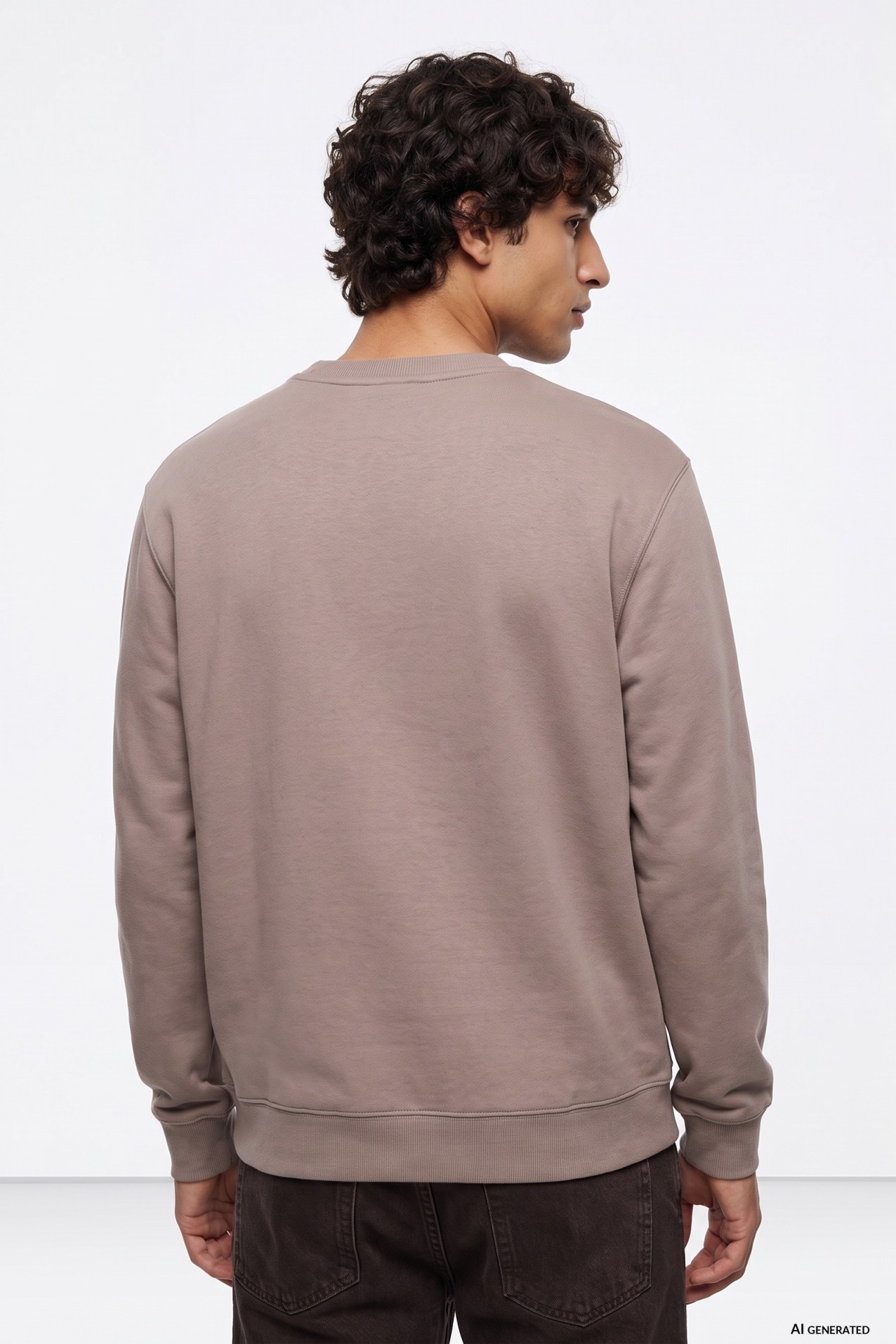 Beige Oversize Sweatshirt