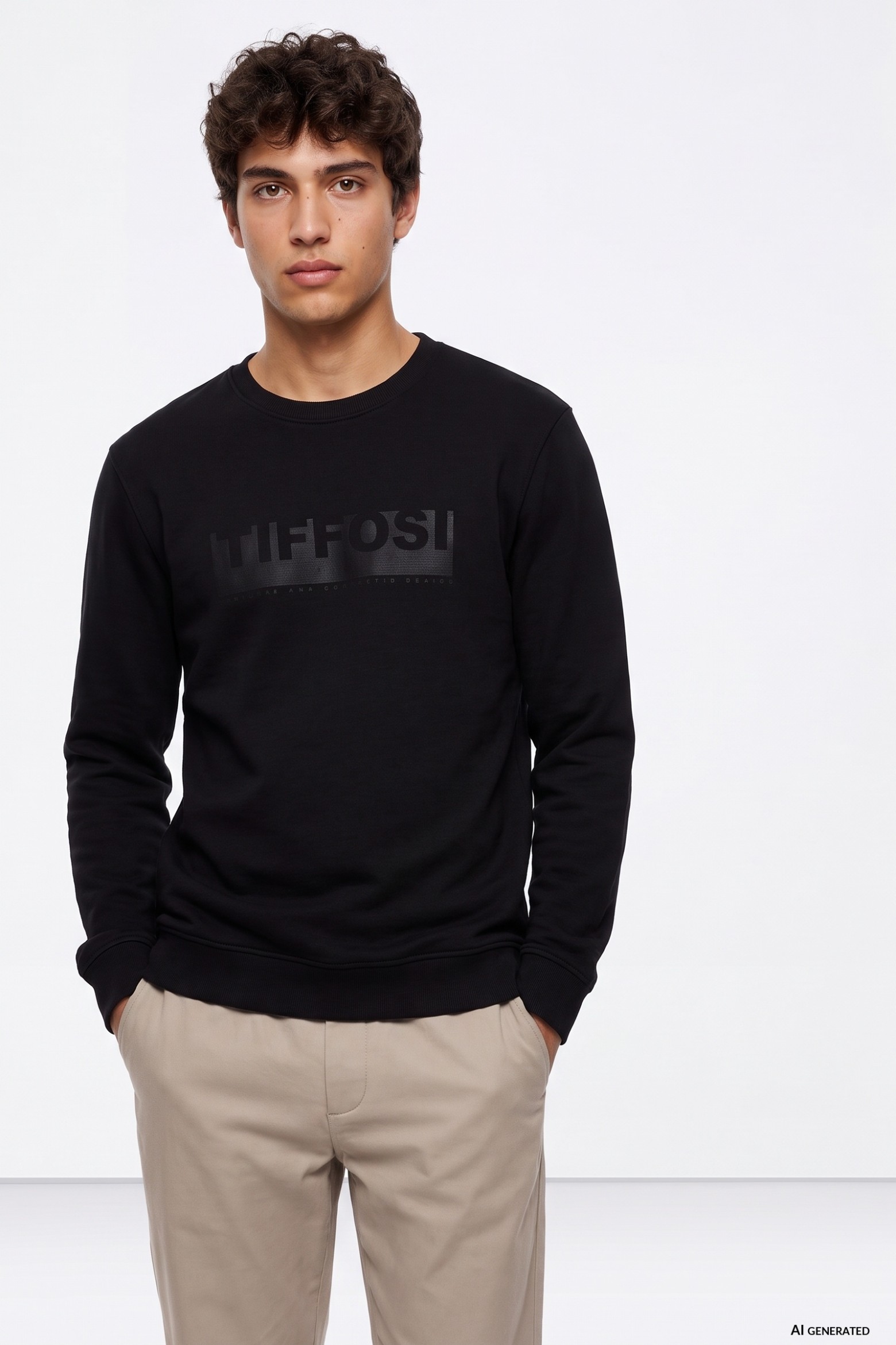 Black Minimal Sweatshirt