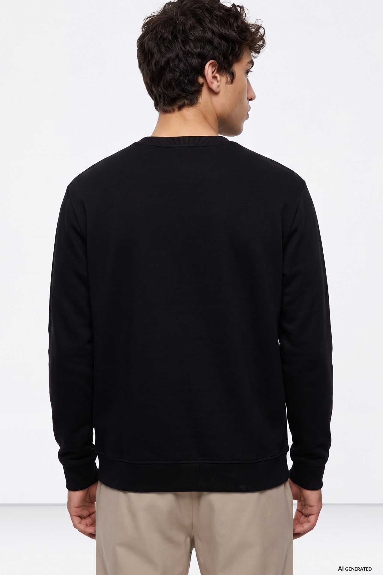 Black Minimal Sweatshirt