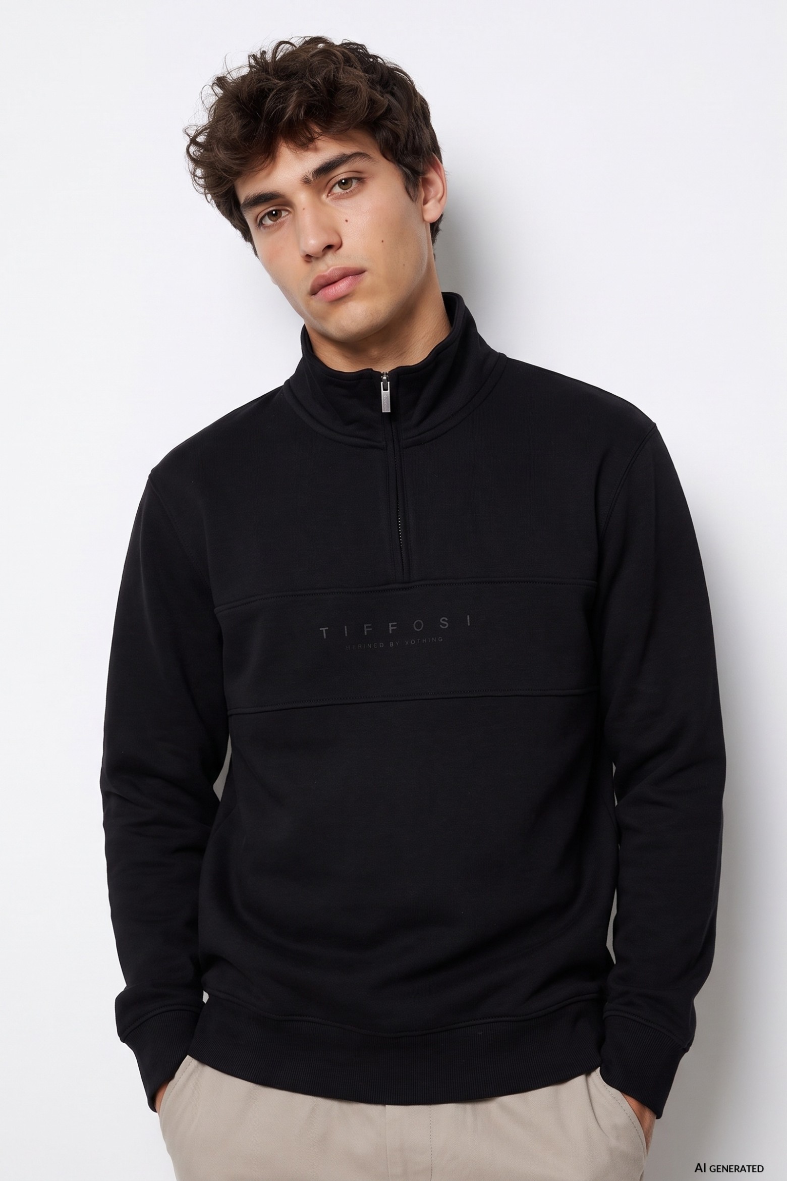 Black Zip Sweatshirt