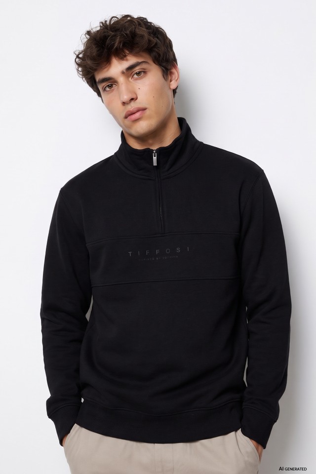 Black Zip Sweatshirt