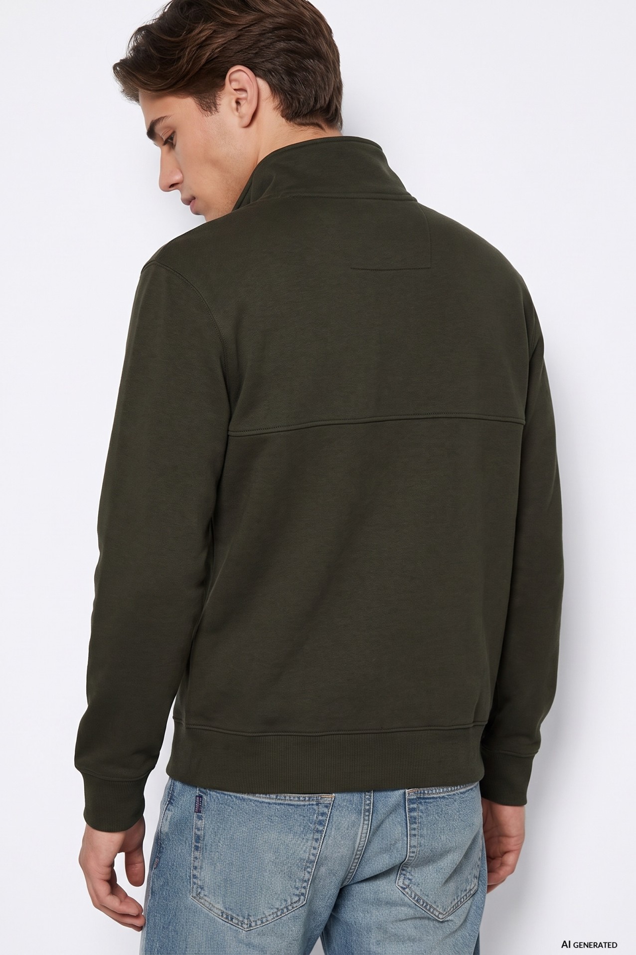 Green Zip Sweatshirt