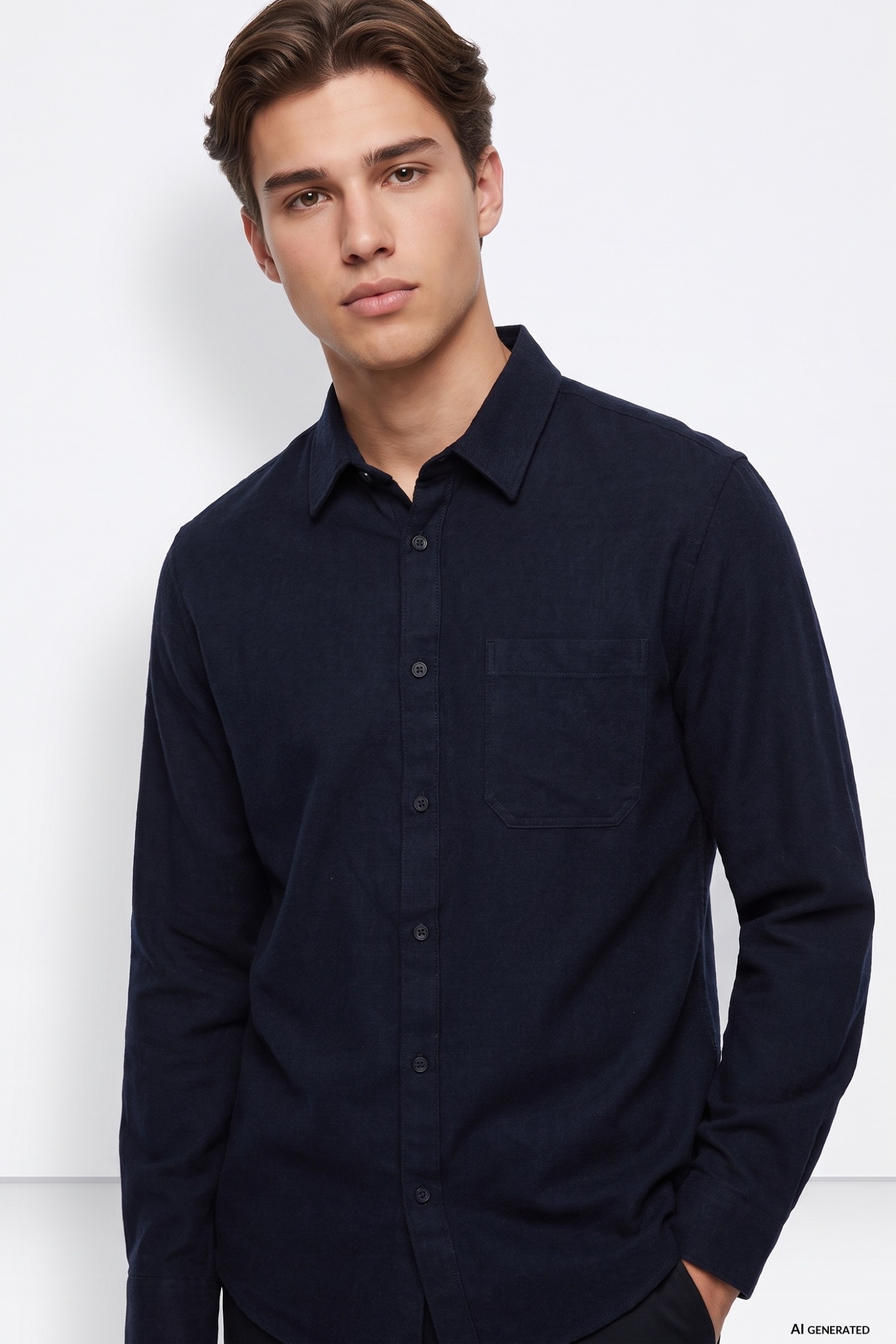 Blue Long Sleeve Shirt