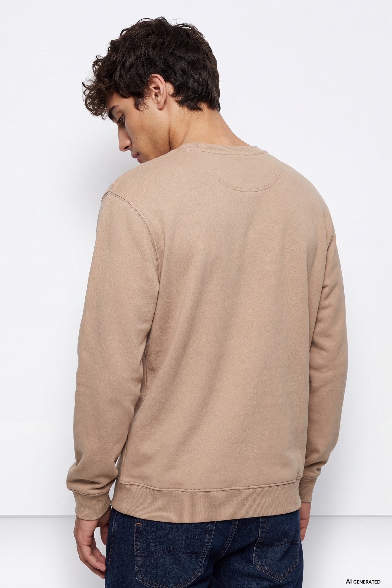 Beige Minimalist Sweatshirt