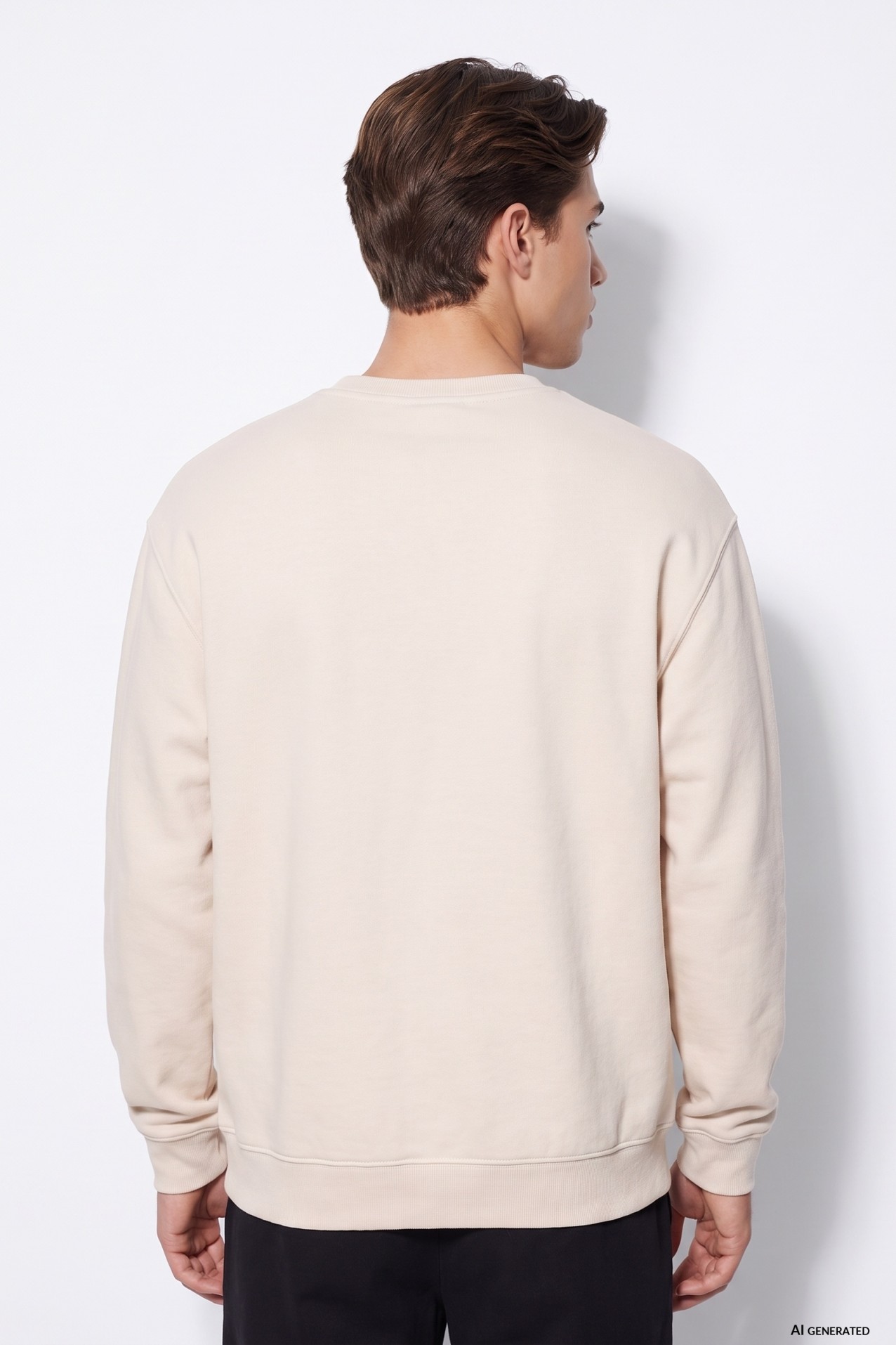 Beige Oversize Sweatshirt