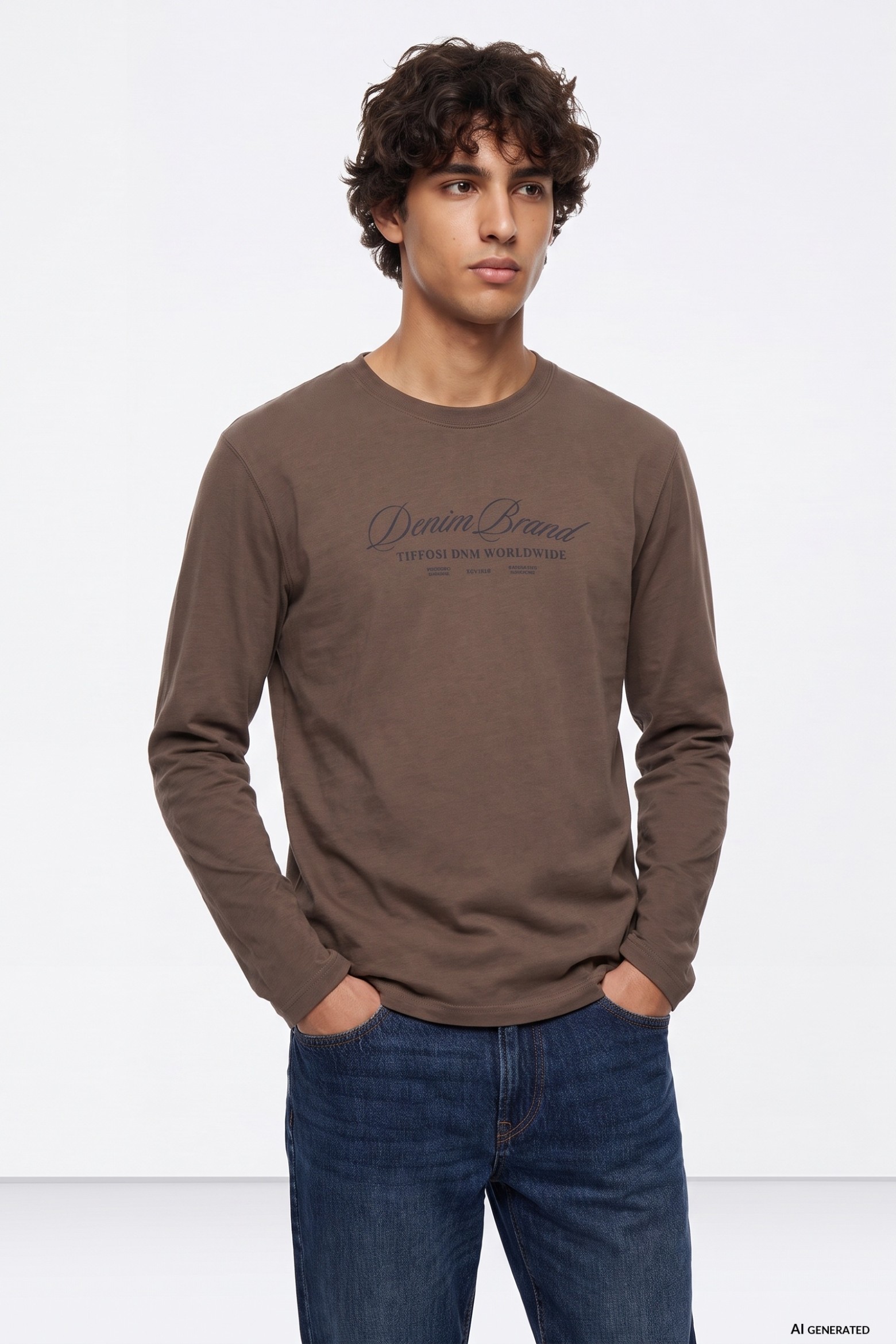 Brown Long Sleeve Tee