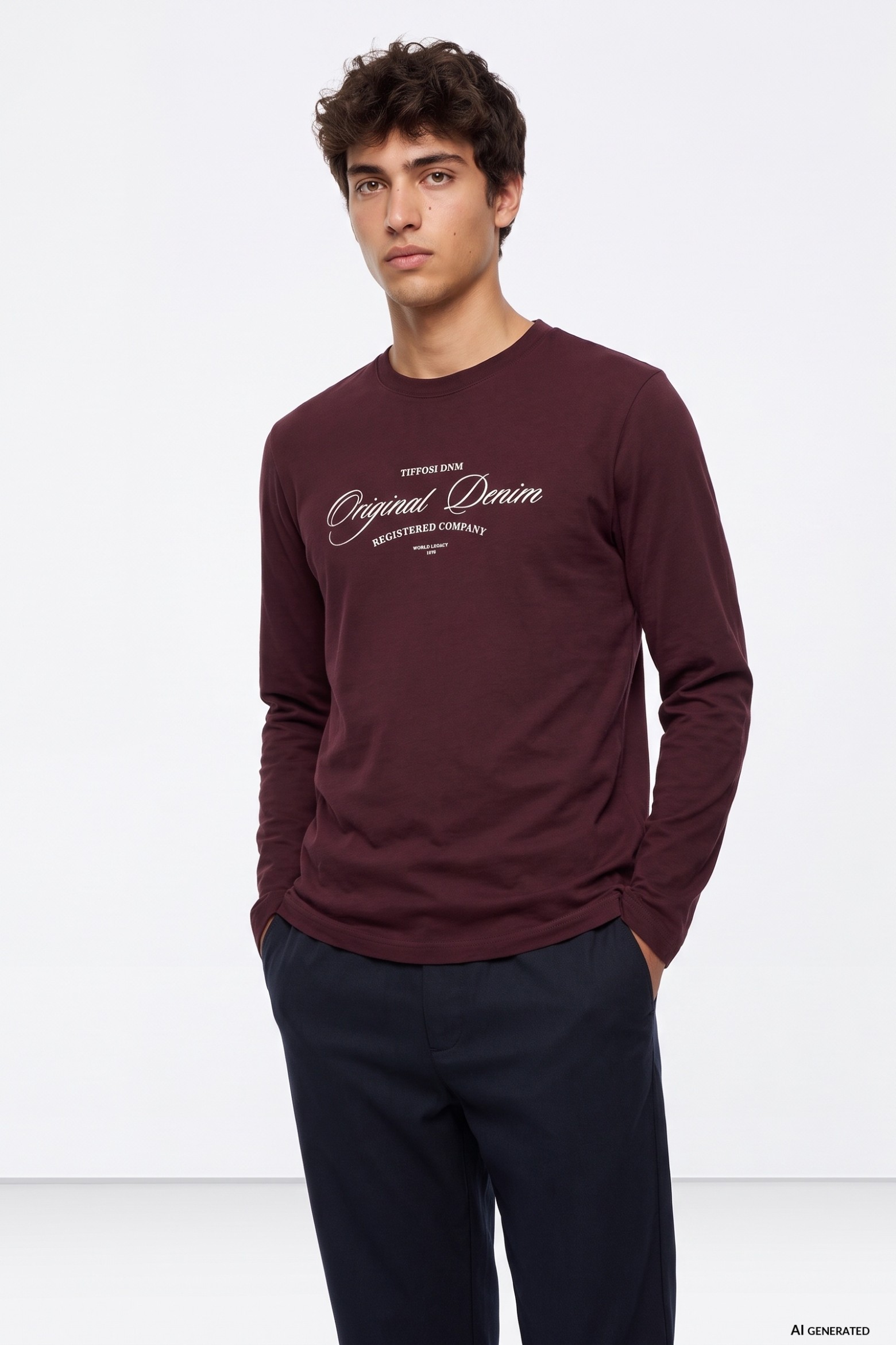 Brown Long Sleeve Tee
