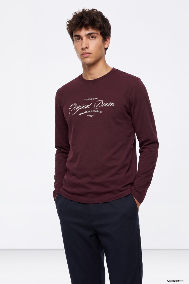 Brown Long Sleeve Tee