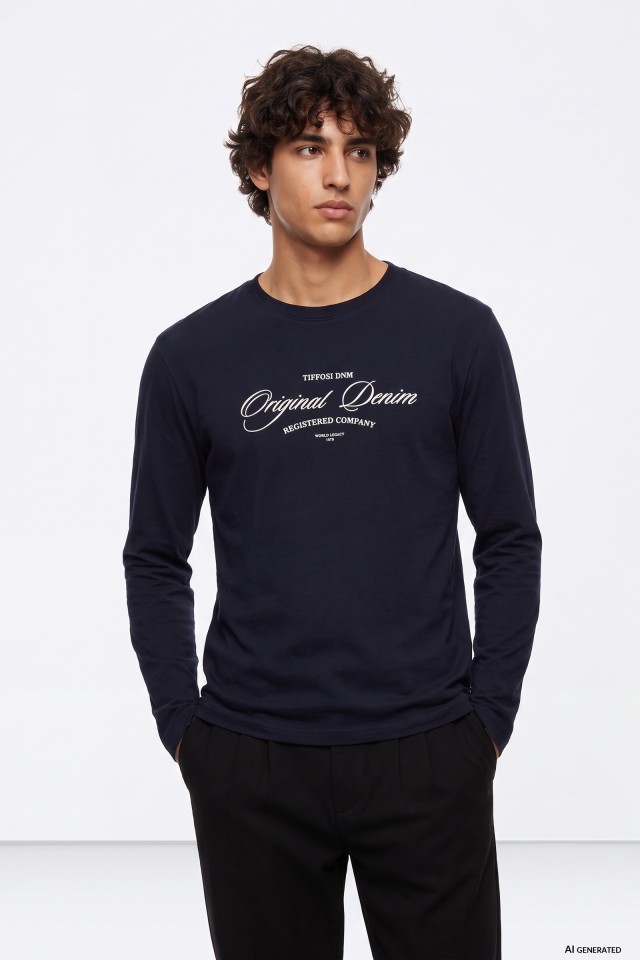 Blue Long Sleeve T-shirt