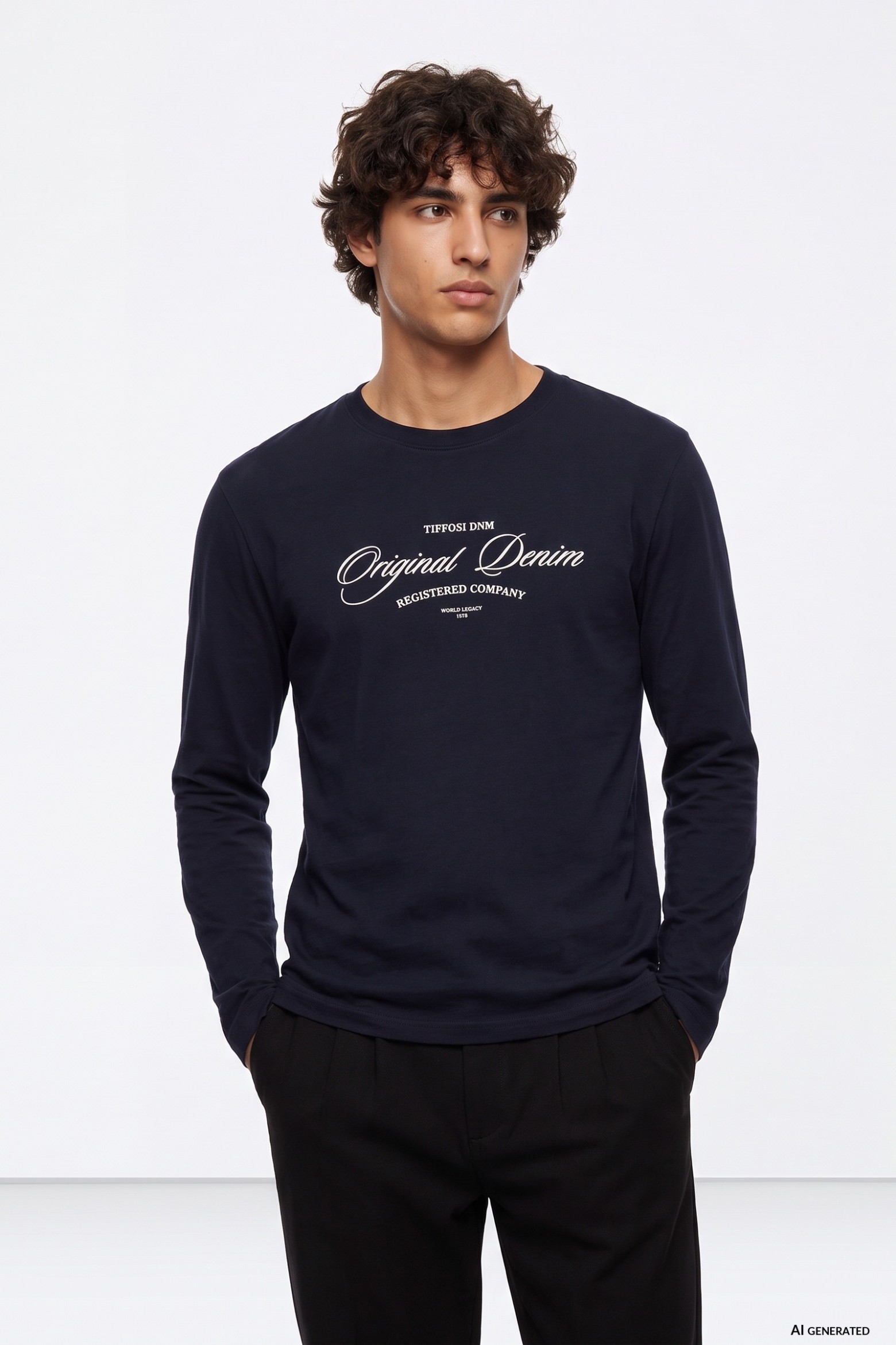 Blue Long Sleeve T-shirt