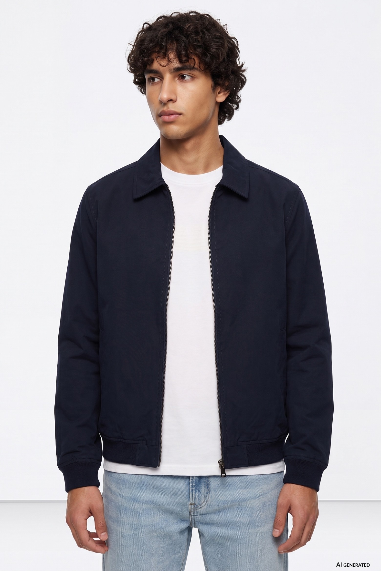 Blue Casual Jacket