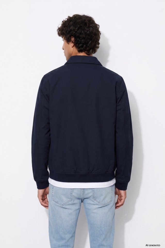 Blue Casual Jacket Blue Casual Jacket