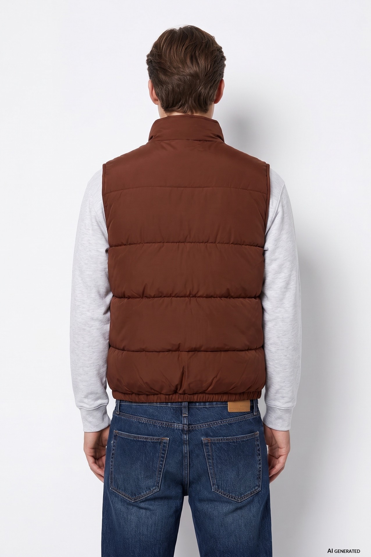 Chaleco acolchado marr�n
