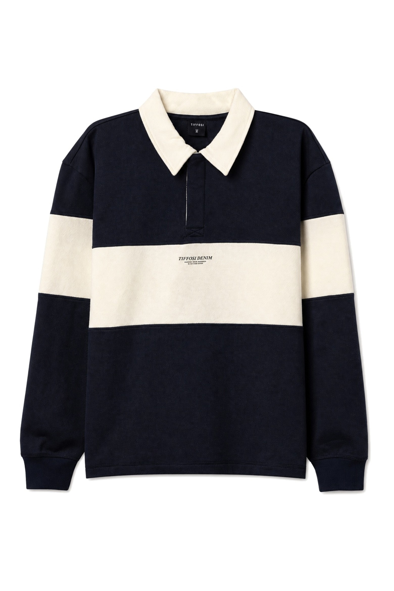 Long Sleeve Blue Polo