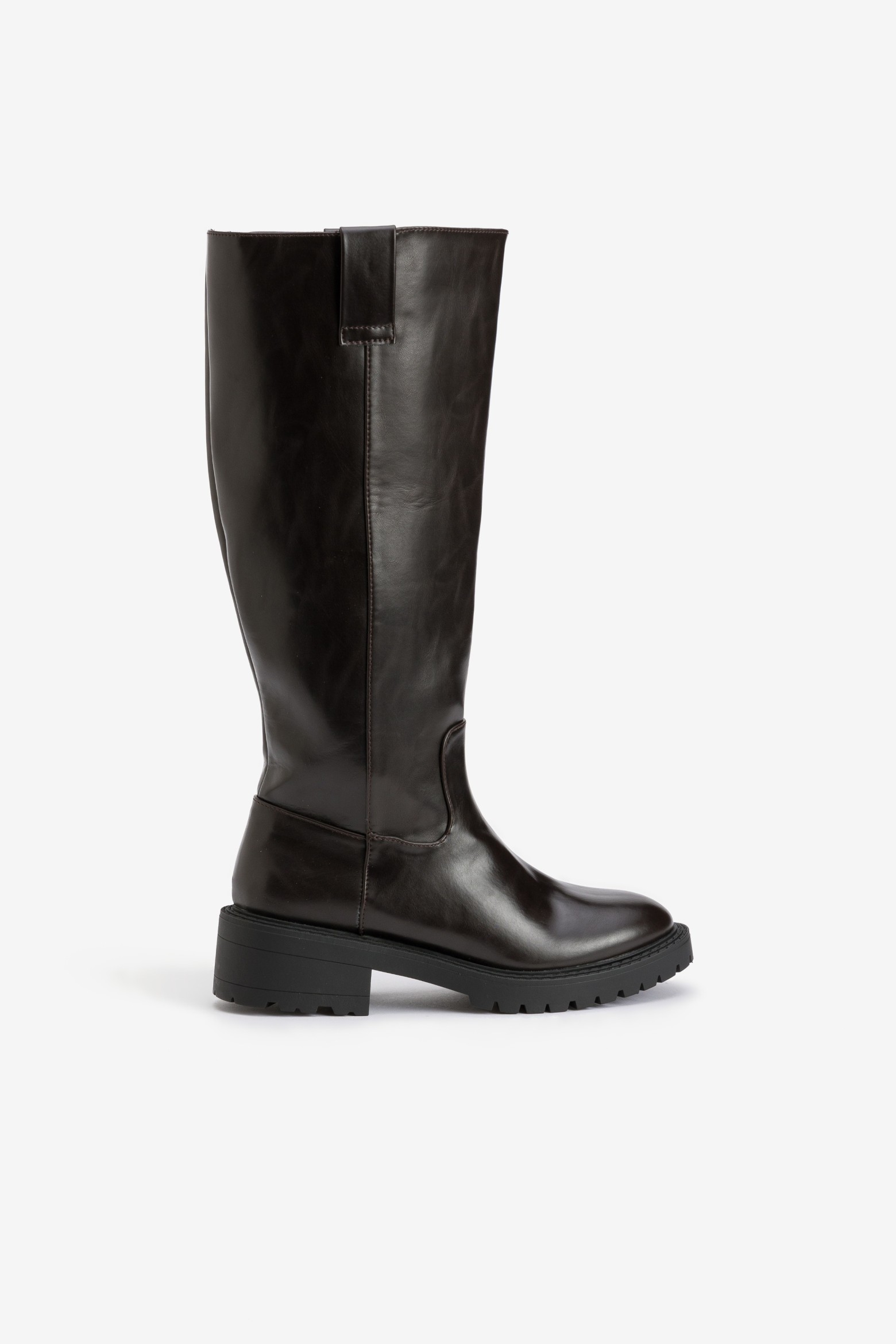 Dark Brown Knee-High Boots