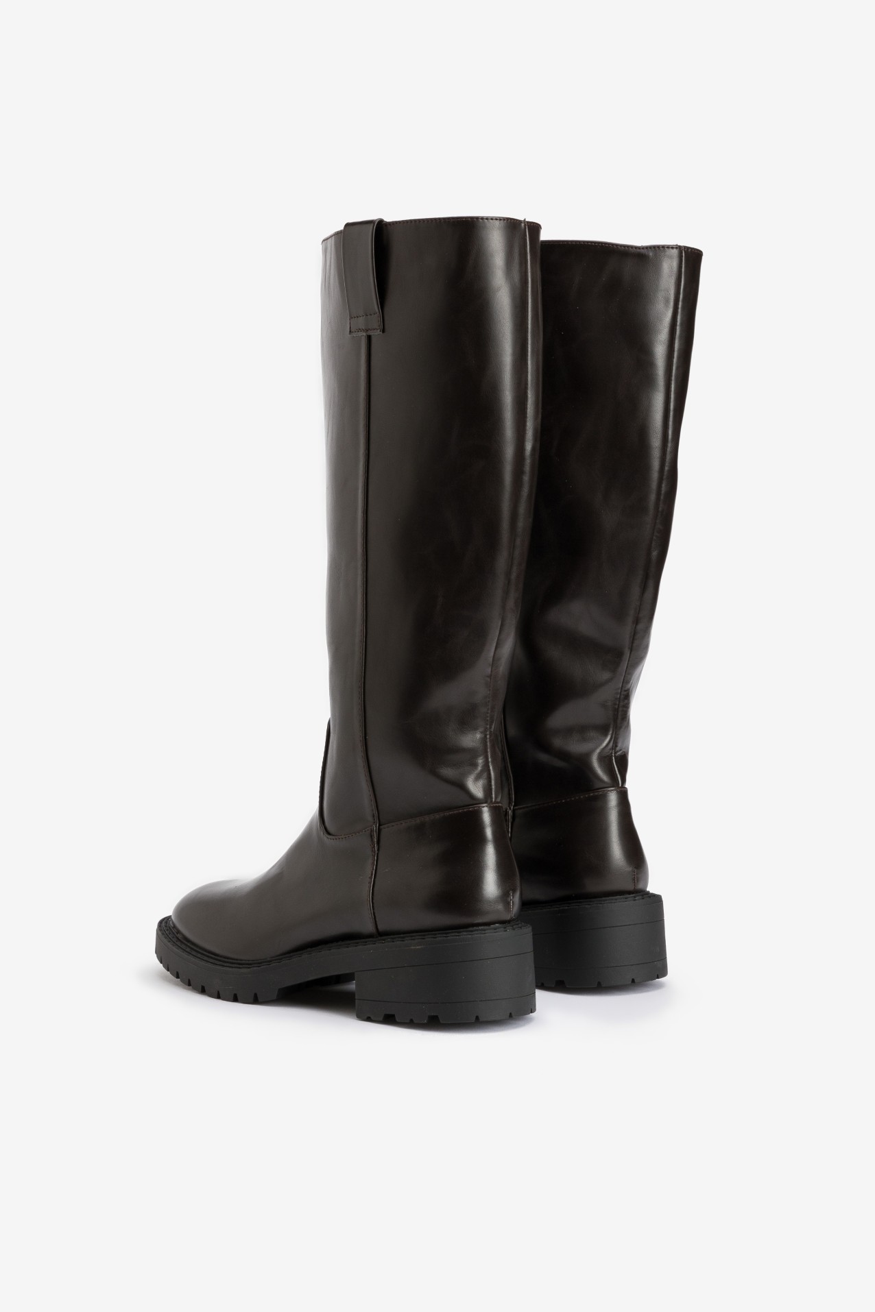 Dark Brown Knee-High Boots