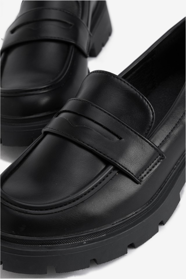 Mocassins Pretos Chunky Mocassins Pretos Chunky