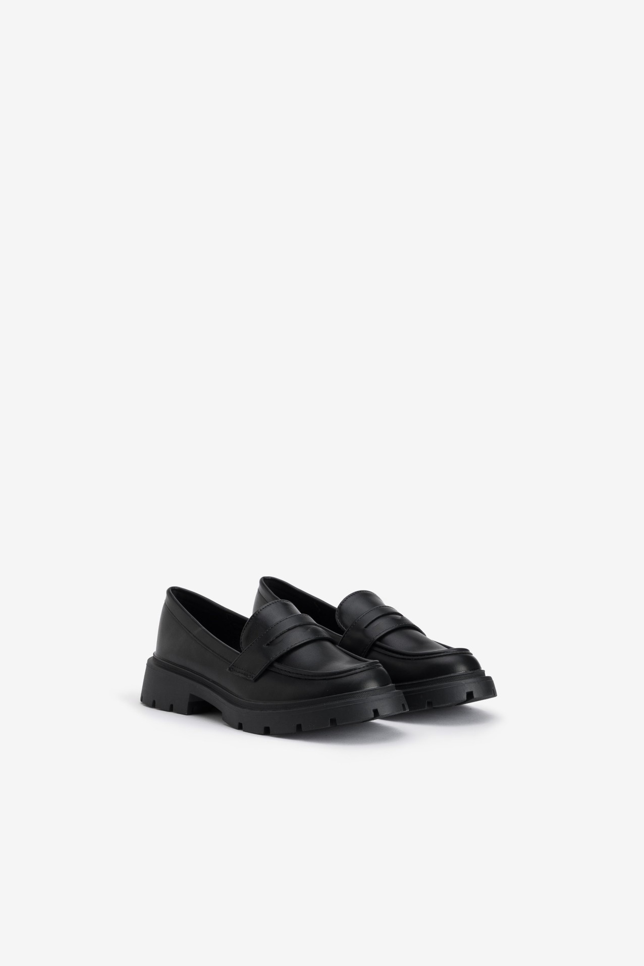 Black Chunky Loafers