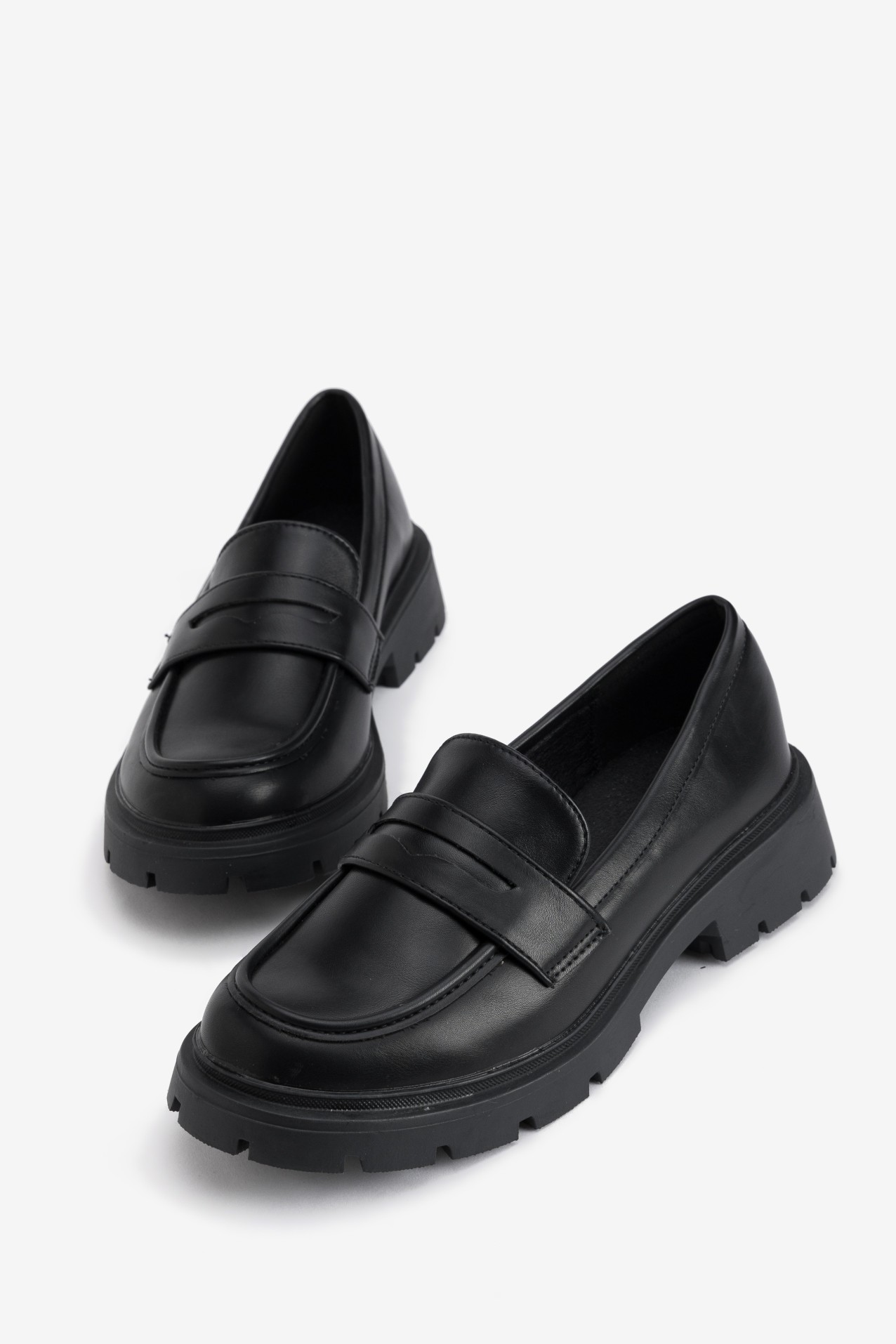 Black Chunky Loafers