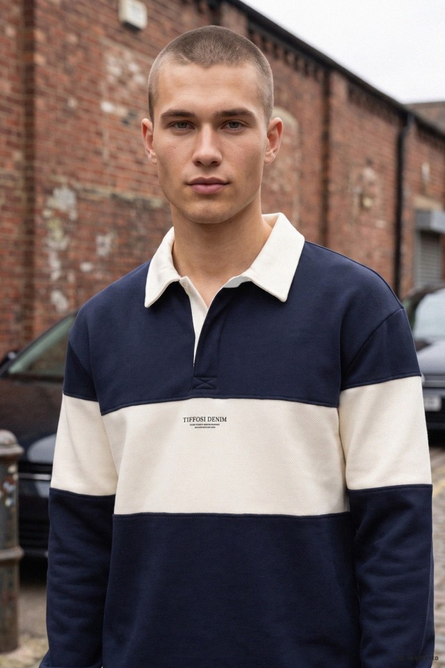 Long Sleeve Blue Polo Long Sleeve Blue Polo