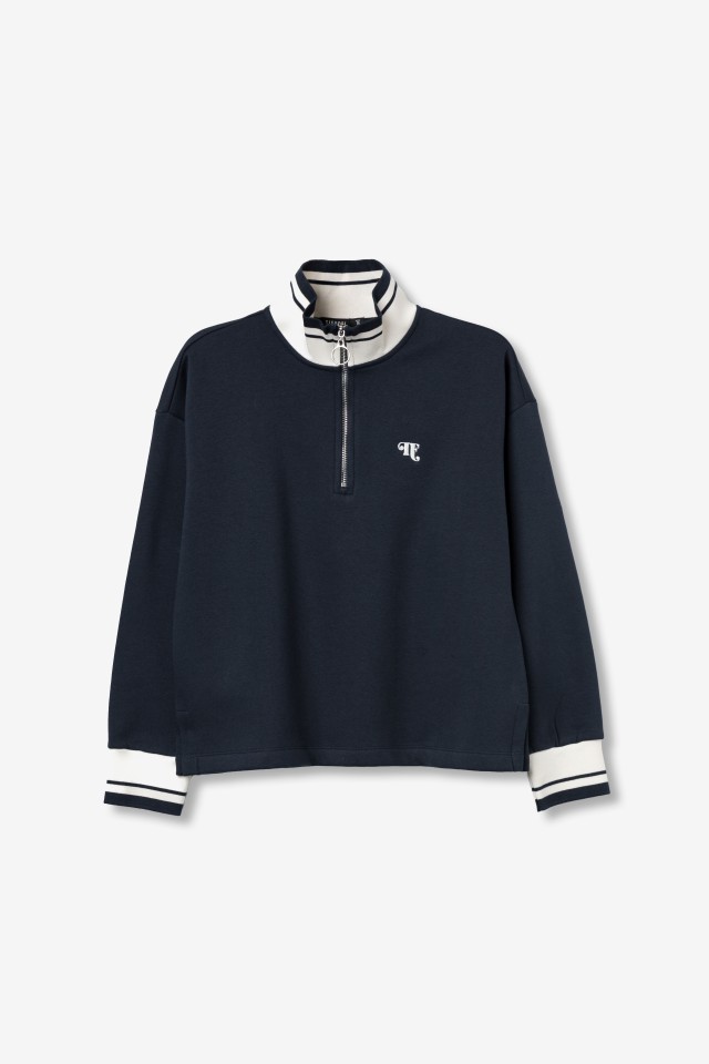 Navy Half-Zip Sweatshirt Navy Half-Zip Sweatshirt