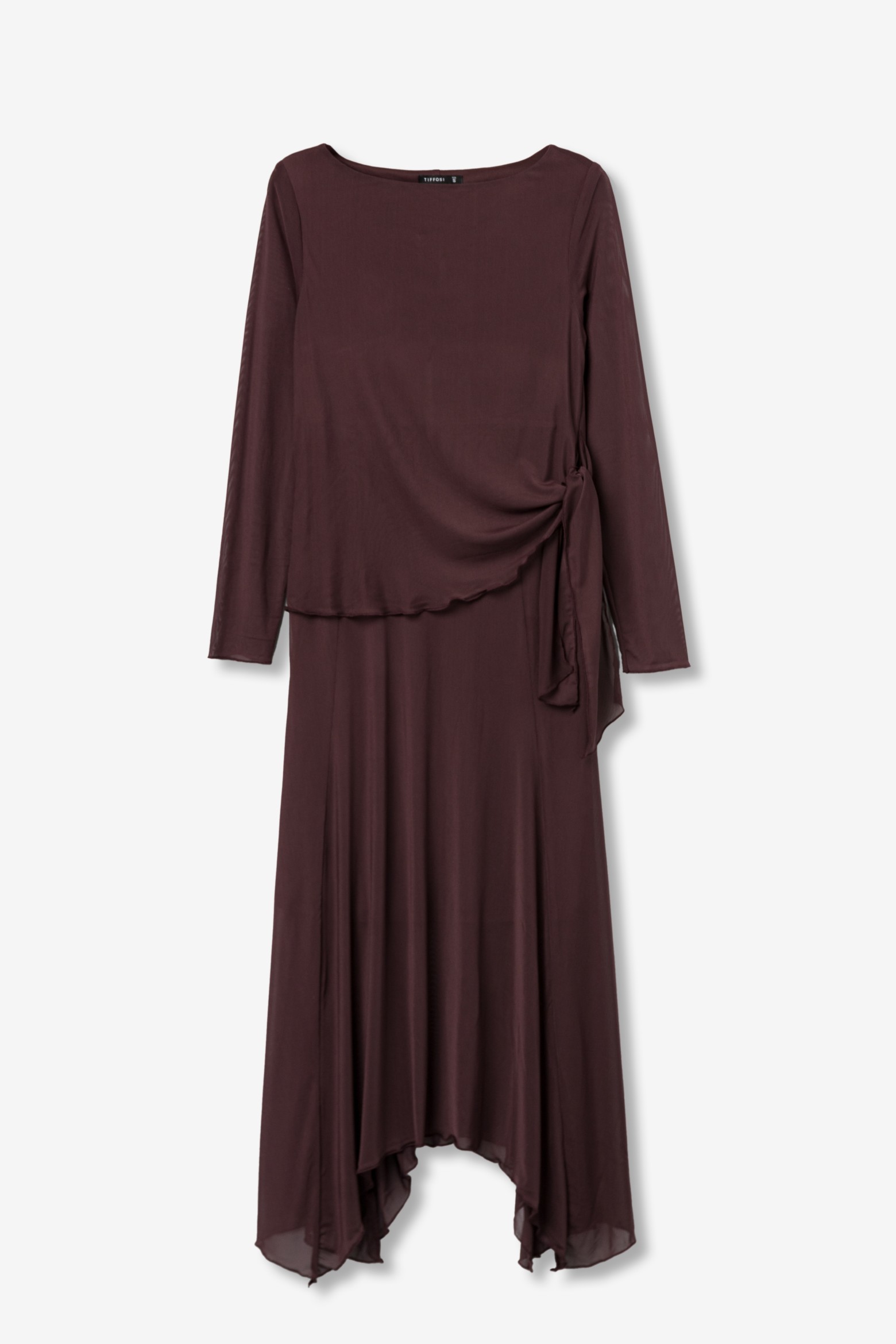 Vestido marr�n oscuro